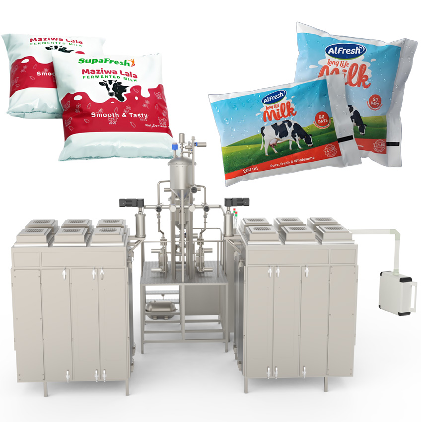 Dual-Channel Yogurt Milk Packaging Machine